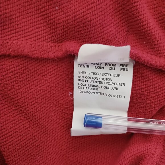 Puma Women's Red Hoodie Pullover Size Medium Kangaroo Pocket Sports Grunge READ - Picture 7 of 9